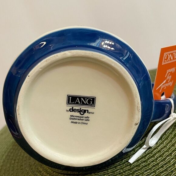 Lang by Design truck with pumpkins mug NWT - Picture 4 of 8